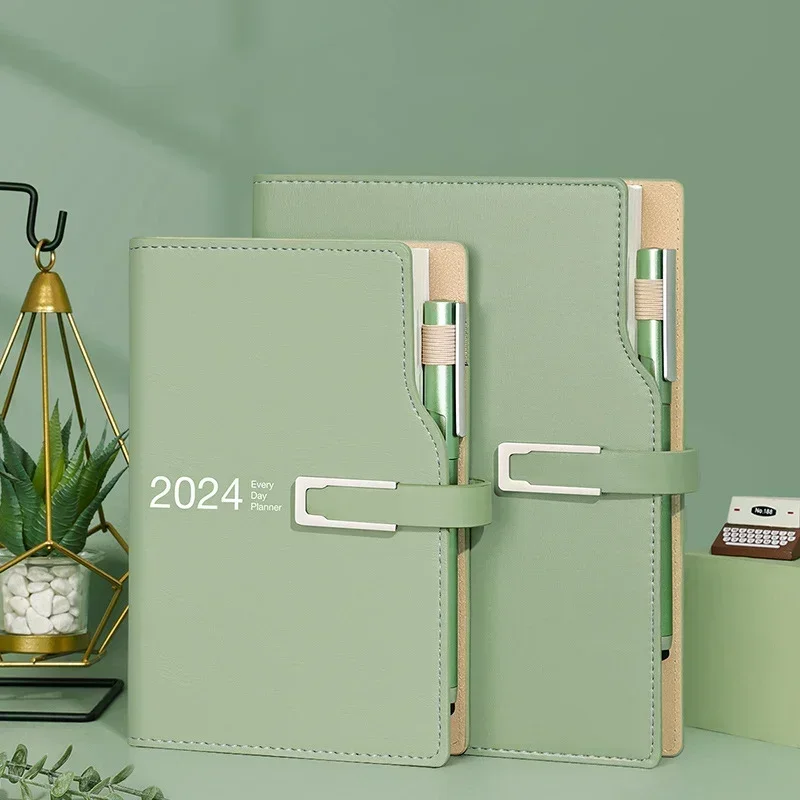 Agenda Planner And Organizer Note 2024 Diary Bullet Daily 365 Notebook Sketchbook Book Journal Calendar Notepad Stationery