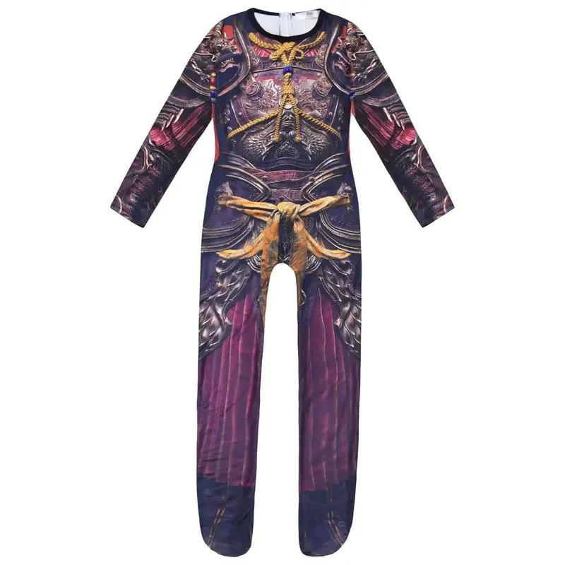 zz04zz12BlackMyth Wukong Kids Clothes Monkey King Cosplay Boys Halloween Carnival Performance Costume Girls Funny Jumpsuits+