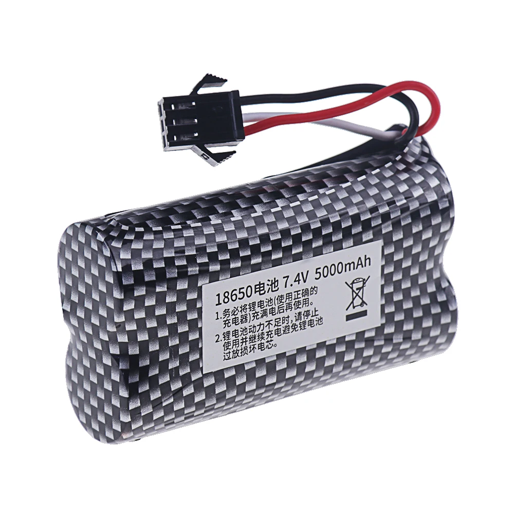 7.4V 5000mAh Batterijlader MN82 Afstandsbediening Auto Batterij MN128 MN78 LC79 voor Horloge Gebaar Sensing Twisted RC stunt auto SM3p