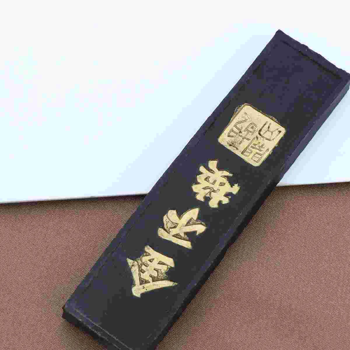 Handmade Ink Block Chinese Calligraphy Stone Water Proof Japanese Painting Stick