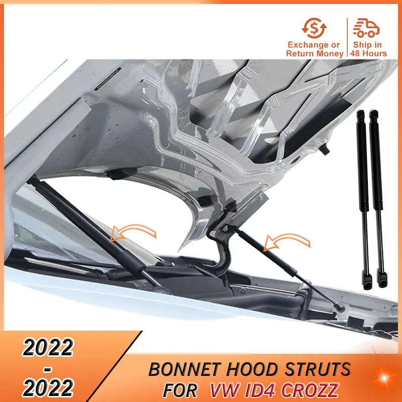 

2022 Car Bonnet Hood Support for VW ID4 Crozz 2022 Accessories Hood Lift Support Struts Bars Front Engine Hood Bars