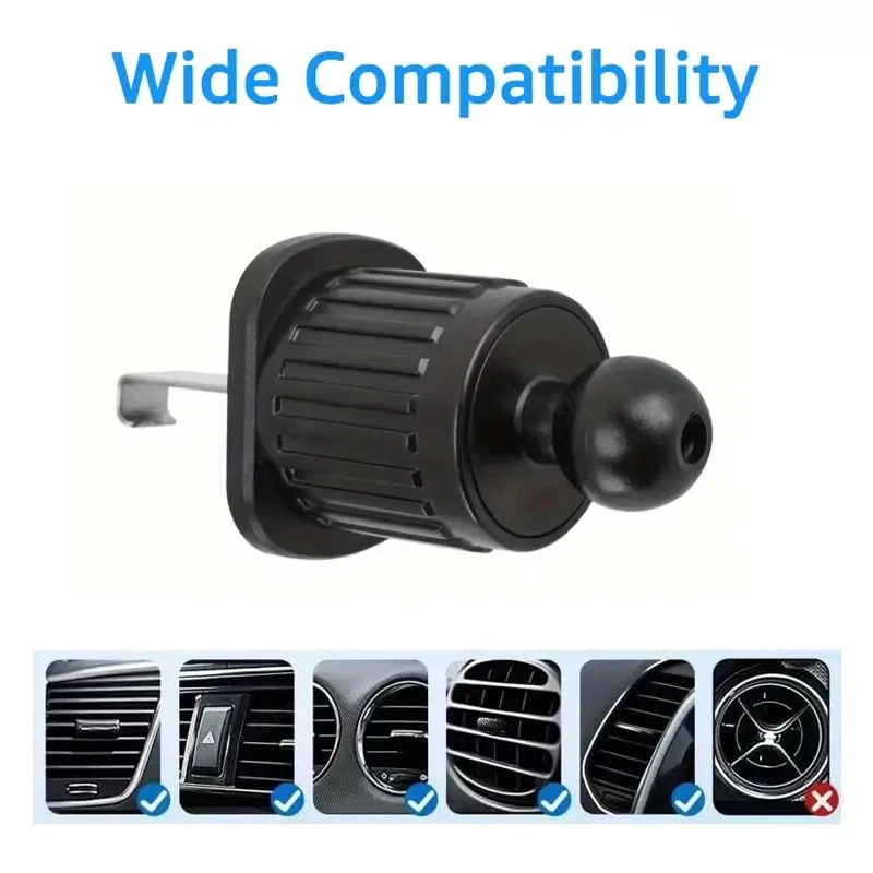 17mm Ball Head Car Phone Holder Base for Auto Dashboard Air Vent Mobile Phone Stand Support Parts Phone Stand Base Fixing Clip