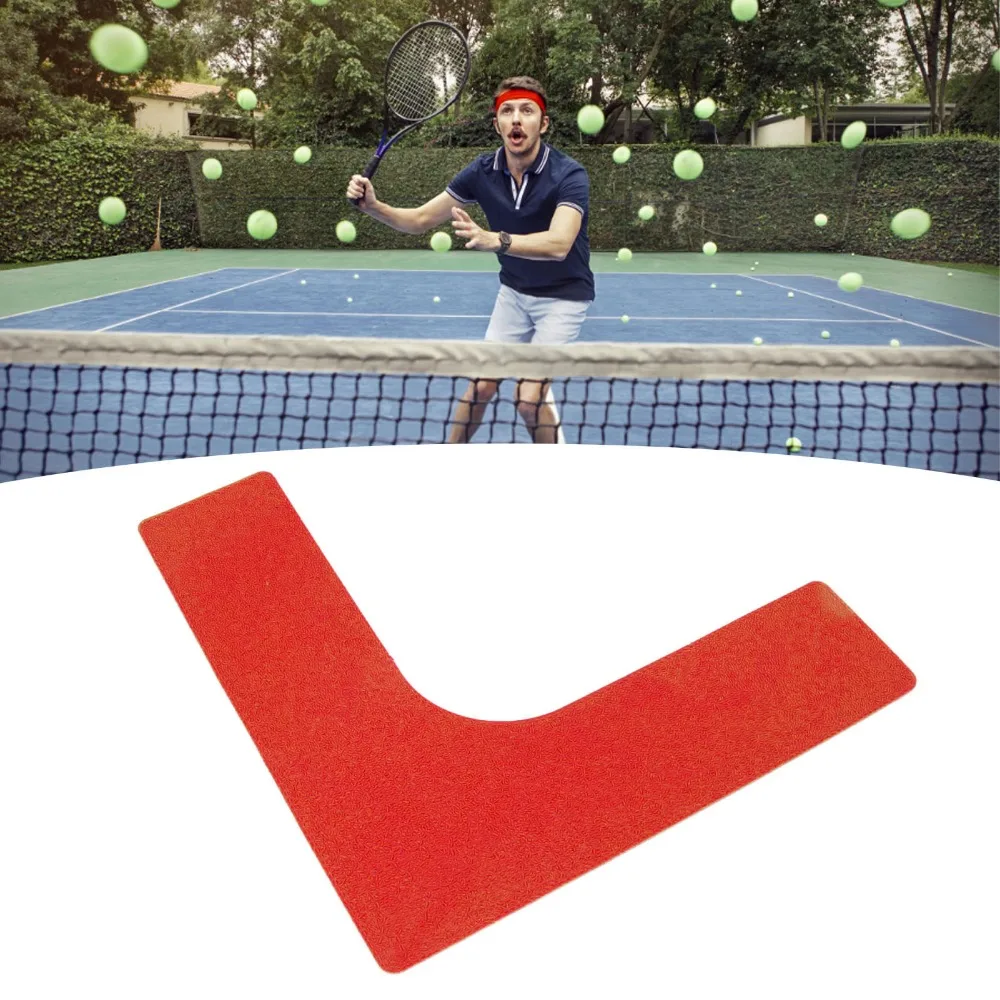 10pcs Right Angle Shape Court Line Markers Plane Landmark Design Reusable Material Boundary Markers Sports Court Markers
