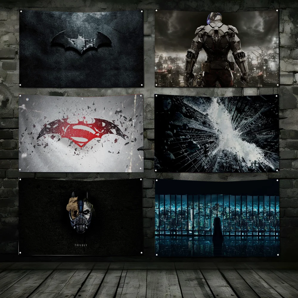 1pc Filme Batman Flagge Werkstatt Flaggen Raum dekor Flagge Außen dekorationen Flaggen für Räume vier Loch Flagge