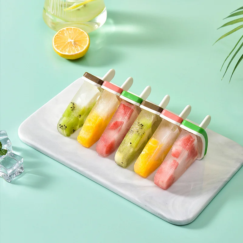 Ice Cream Mold With Cover Watermelon Shape Mold DIY Homemade Ice Popsicle Mould Frozen Juice Milk Kitchen Ice Cream Make Tools