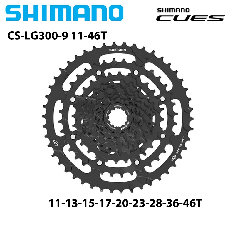 SHIMANO Cues 9S 10S 11 Speed LINKGLIDE Cassette for MTB Mountain Bike LG300 LG400 11-36T 39T 41T 43T 45T LG700 11-50T Original