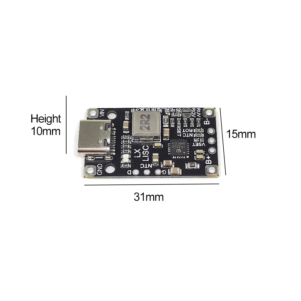 Battery Charger Module Lithium Battery Pack Charging Board BMS Boost Quick Charge /3.7V Polymer/UAV Charging Module Type-C