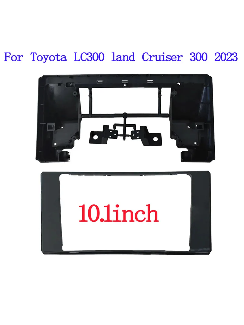 10.1 inch Car Radio Frame Stereo Car Fascia Panel Trim Kit Dashboard for Toyota Land Cruiser 300 2022 2023 LC300 car panel