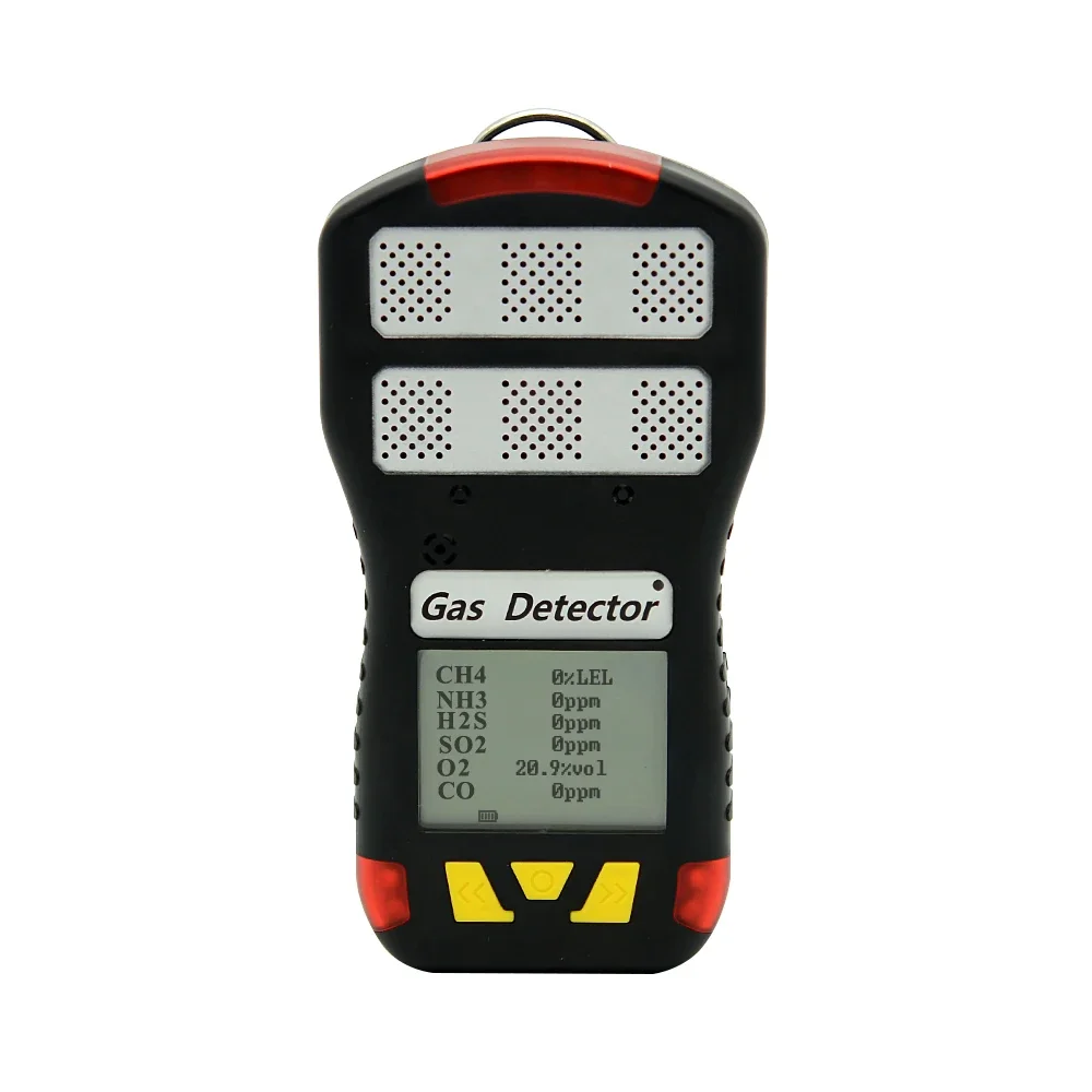 Portable Multi Gas Detector LEL CH4 CO O2 SO2 NO2 NH3 5 Gas Analyzer