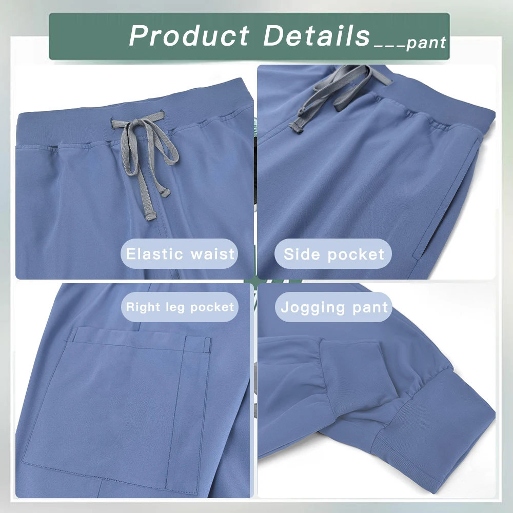 Ensemble de blouses pour femmes, vêtements de travail de laboratoire de SPA de beauté, magasin de clinique pour animaux de compagnie, uniforme de dentisterie vétérinaire, uniforme d'infirmière médicale, vêtements de travail unisexes