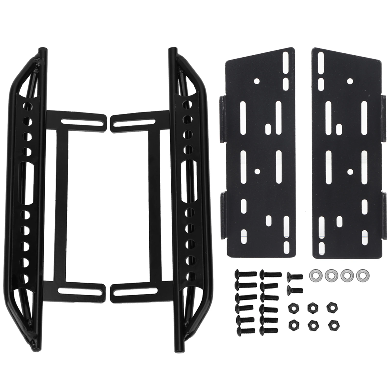 Para Axial SCX10 II 90046 Crawler 1/10 RC Car, estribo lateral de metal, plataforma para pies, pedal para coche RC, pedal lateral de metal RC