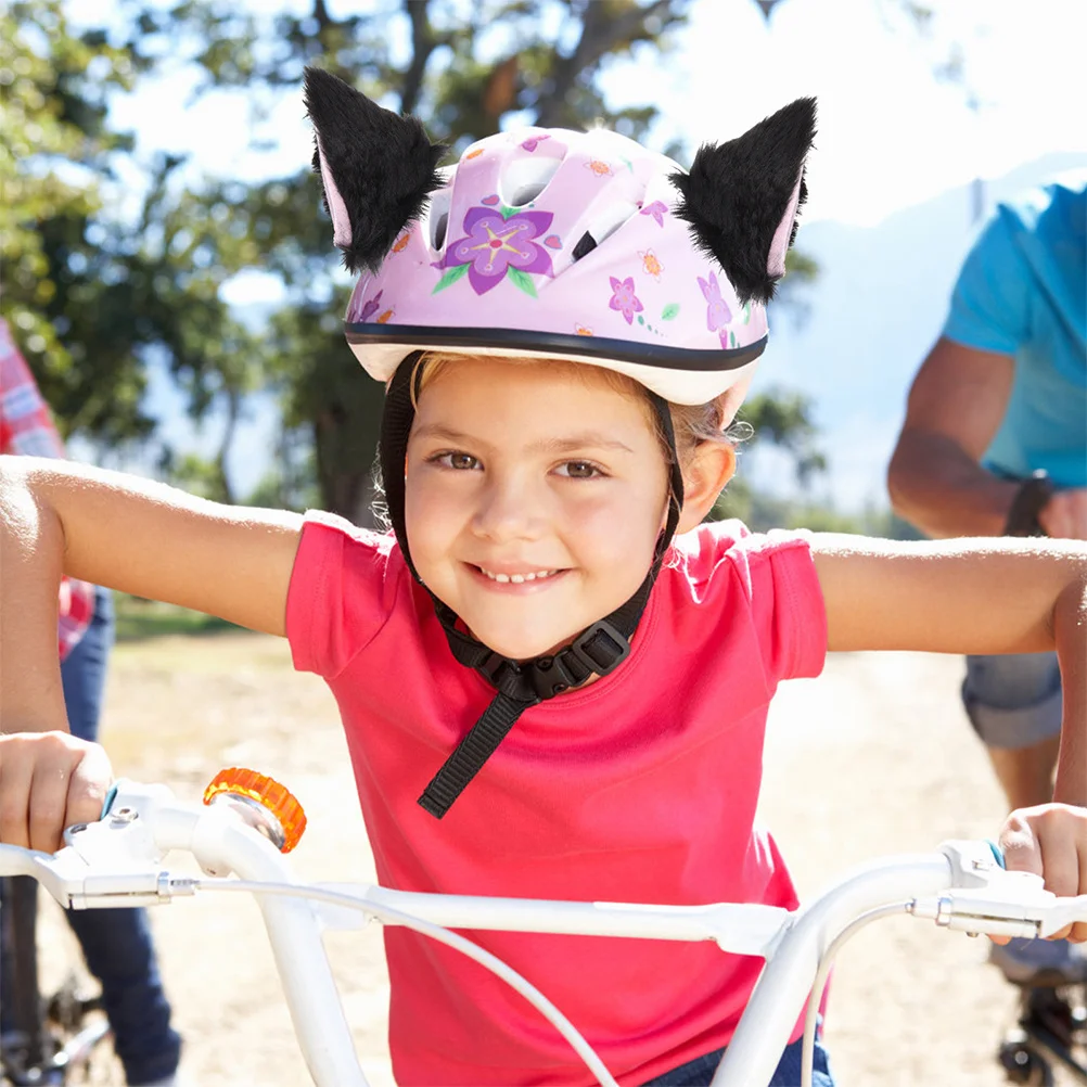 

2Pairs Cat Ears Decorations Stylish Motorcycle Accessories Universal Fit Easy Install Kawaii Cat Ears