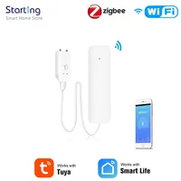 Tuya WiFi/ZigBee Water Leakage Alarm Smart Water Leak Sensor Detector Flood Alert Overflow Security Alarm System Smart Home Alar