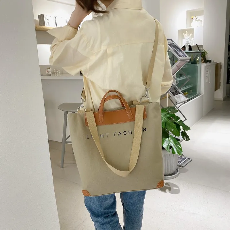Canvas Casual Solid Crossbody Bags For Women Messenger Handbags Retro Women Shoulder Bags Tote Travel Shopper