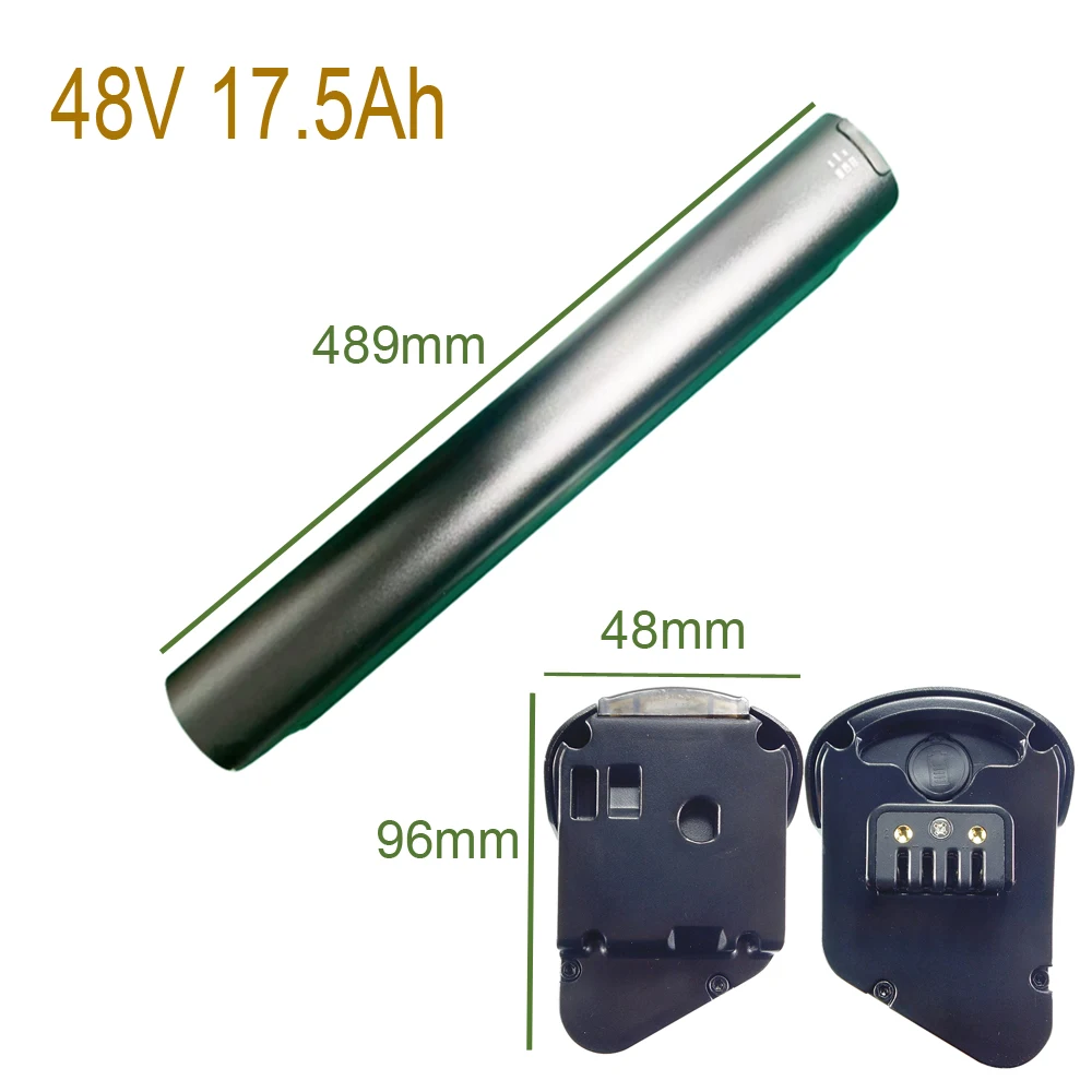 Lithium Ebike Battery 48V 15Ah 16Ah 17.5Ah Length 489mm for Thunder Ebike Pro Step-Over Richmondebike Battery With Charger