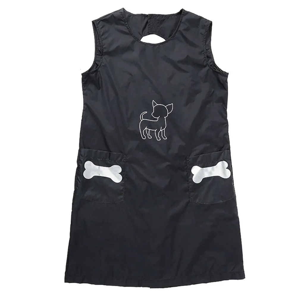 Pet Salon Grooming Apron Waterproof Nylon Fabric Keeps Clothes Dry during Dog Cat Bathing Grooming Pet Shop Uniform Beautician
