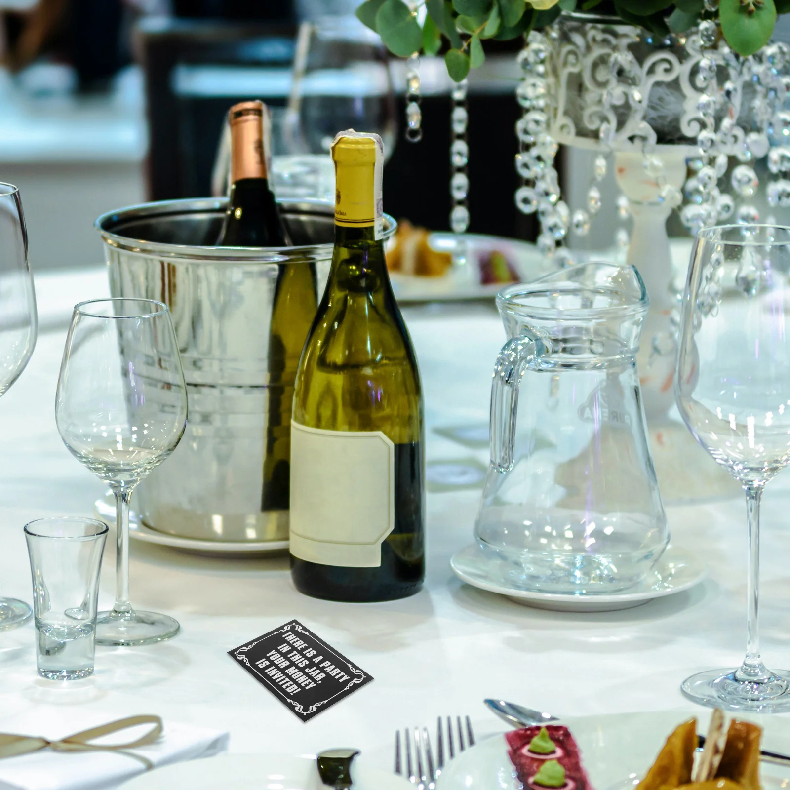 สติกเกอร์ไวนิลกันน้ำลายตลกสำหรับติดขวดใส่เงินบริจาคในร้านกาแฟ บาร์ ร้านอาหาร ติดง่าย ลอกออกง่าย ขอบคุณสำหรับการบริจาค