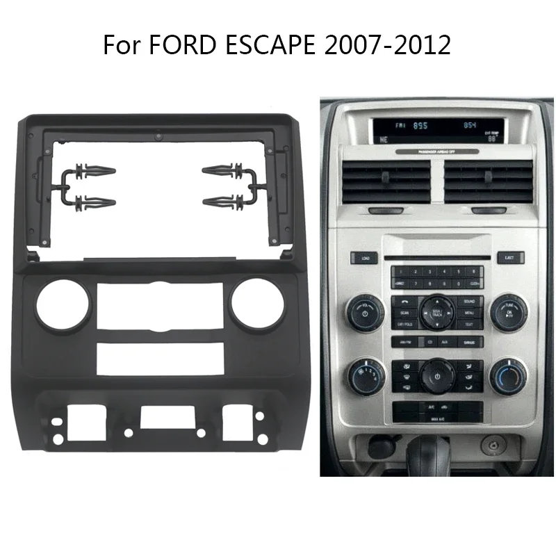 

Car Radio Refit Frame Kit For FORD ESCAPE 2007-2012 Auto Stereo Install Dash Fascia Trim Bezel Faceplate