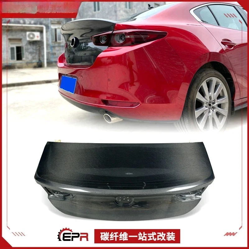

Suitable For Mazda 3 New Onxella, Carbon Fiber Retrofit, Duck Tail Rear Cover EPA Luggage Tail Cover