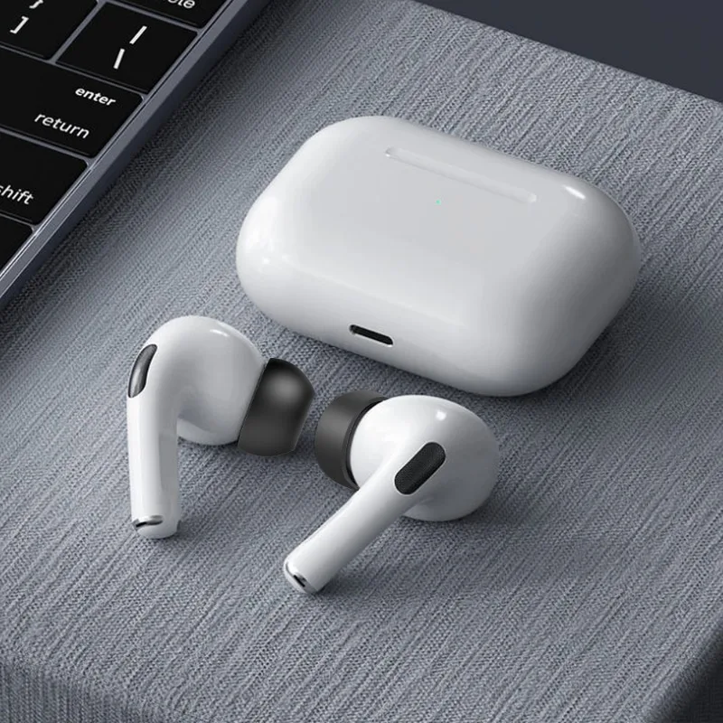 Tapones para los oídos intrauditivos de repuesto para Apple AirPods Pro 1.a 2.a Protector para auriculares Almohadillas de silicona suave Auriculares Tapa S/M/L Negro