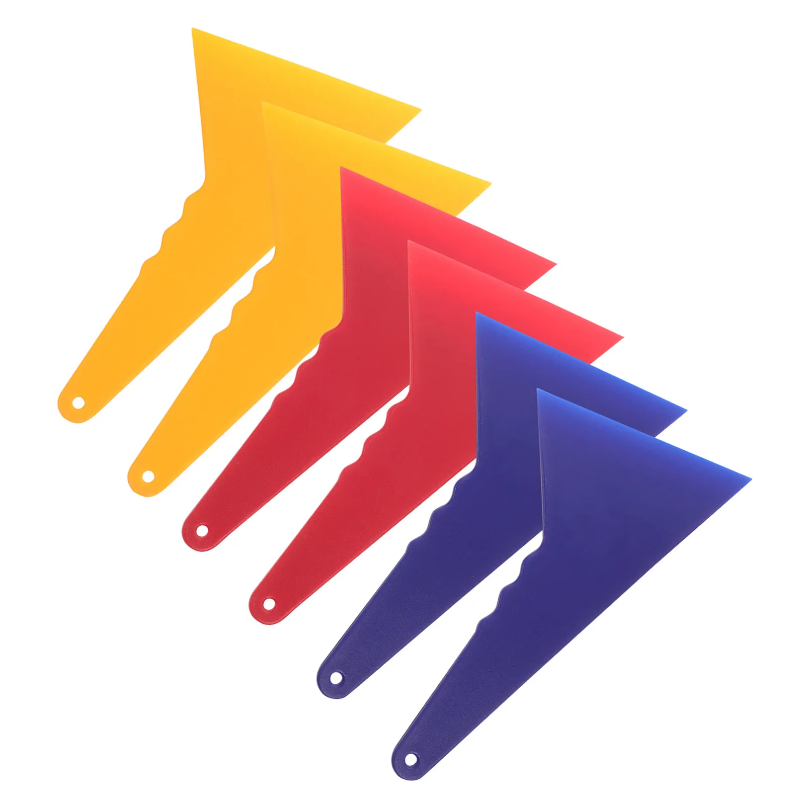 

Набор из 6 треугольных скребков для автомобильной пленки, инструмент для нанесения виниловых наклеек на окна автомобиля, скребок для автопленки, удалитель наклеек с стекла