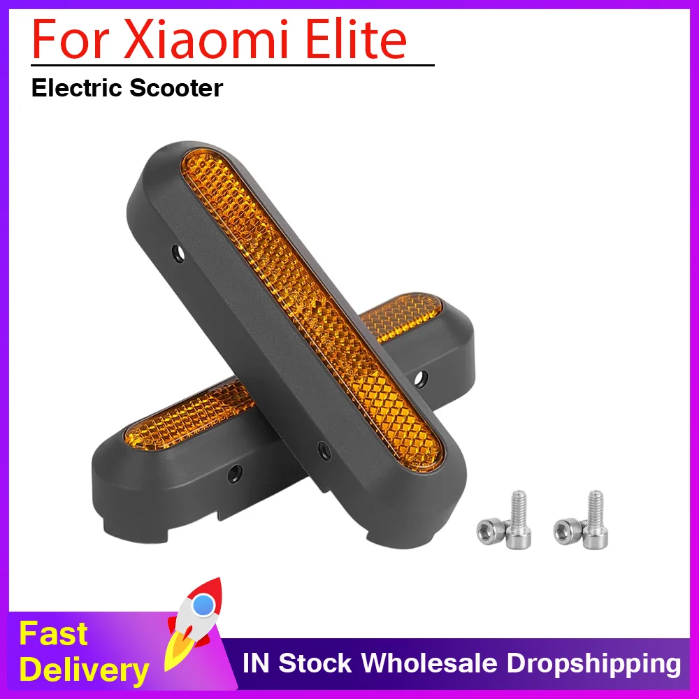 

Rear Wheel Cover Protective Shells Reflective Stickers for Xiaomi Elite Electric Scooter Wheel Cover Hub Cap Accessories