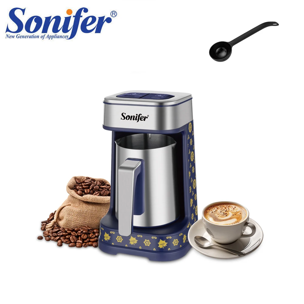 

Turkish Coffee Maker with Dual Brewing Smart Anti-Spill Design 96-98°C Precision Heating, 250ml, 500W Coffee Pot Coffee Machine