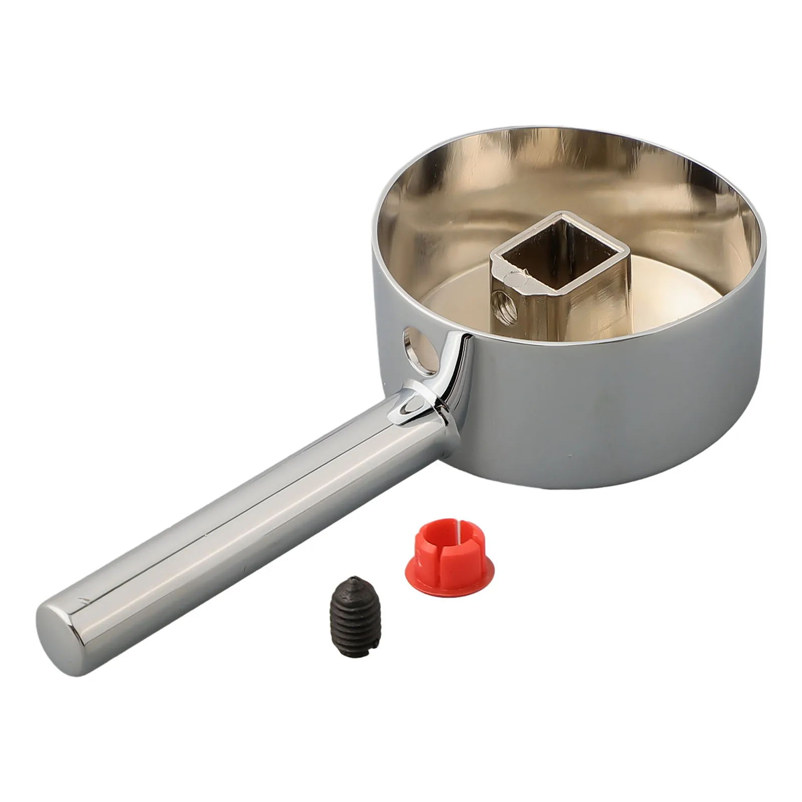 Maniglia del rubinetto dell'acqua maniglia del rubinetto cromata per la toilette del bagno per la sostituzione della maniglia del rubinetto del quadrante dell'interruttore della doccia del bagno della cucina