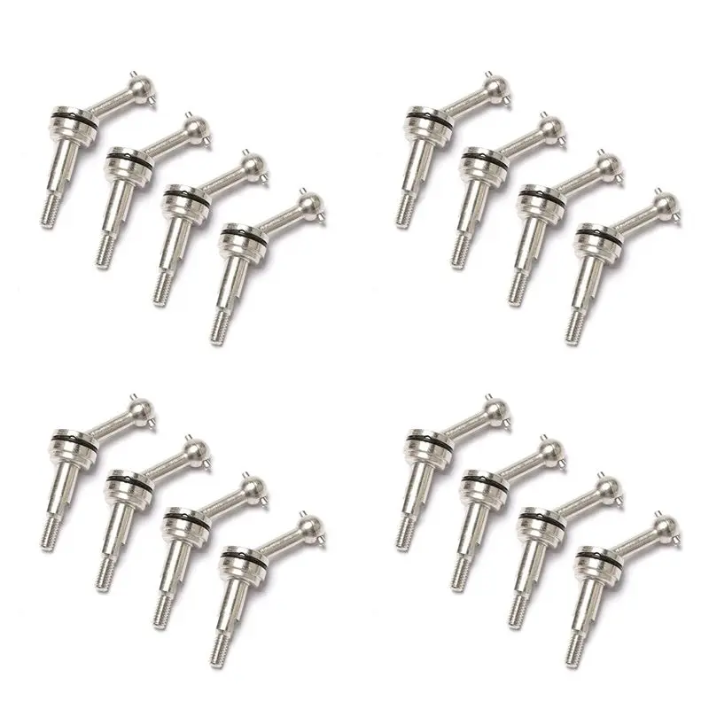 CYGJ-16Pcs 2Mm Extended Metal CVD Universal Joint Shaft Transmission For Wltoys K969 K979 K989 P929 1/28 RC Car Upgrade Parts
