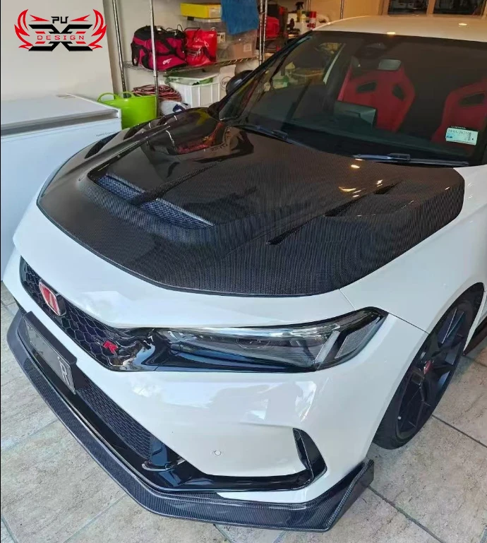 لمجموعة هيكل غطاء المصد الأمامي HD Civic Type R FL 5 من ألياف الكربون