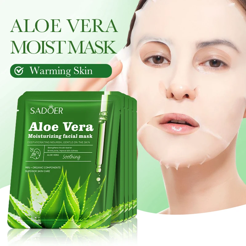 

10/20 Pieces of Aloe Vera Moisturizing and Soothing Mask, Nourishing, Repairing, Brightening, Hydrating, and Moisturizing Aloe Vera Mask, Gentle on Skin, Moisturizing, Nourishing, Youthful, Firming, Brightening Skin Tone, Revitalizing Skin, Moisturizing a