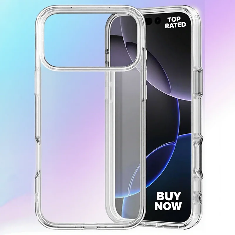 حافظة شفافة من السيليكون الفاخر لهاتف آيفون 17 حافظة هوائية شفافة ناعمة من مادة البولي يوريثان لهاتف آيفون 17 برو ماكس غطاء كريستالي رفيع للغاية كابا #6