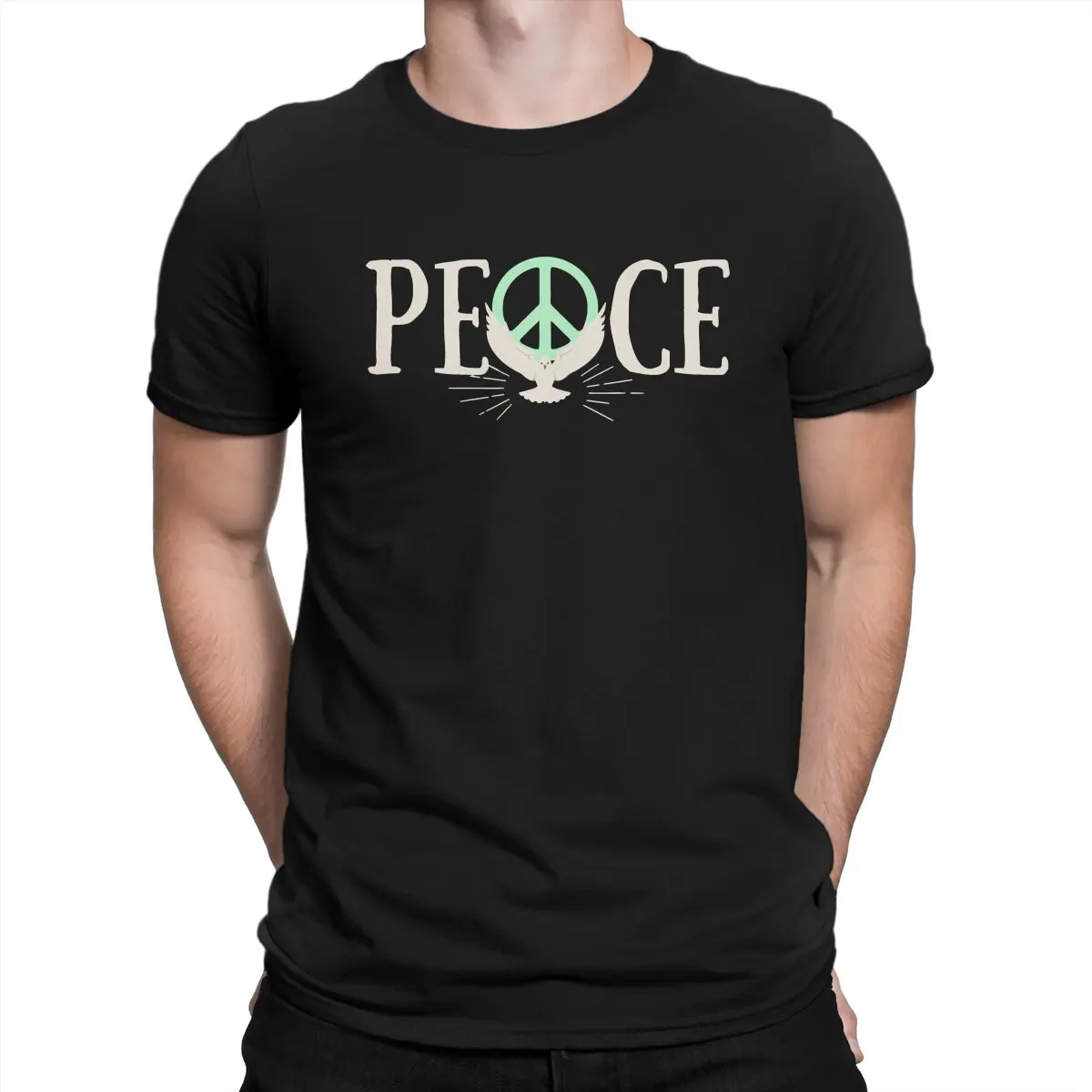 Peace Dove 100% Cotton TShirts Lovely Personalize Homme T Shirt Funny Clothing 6XL