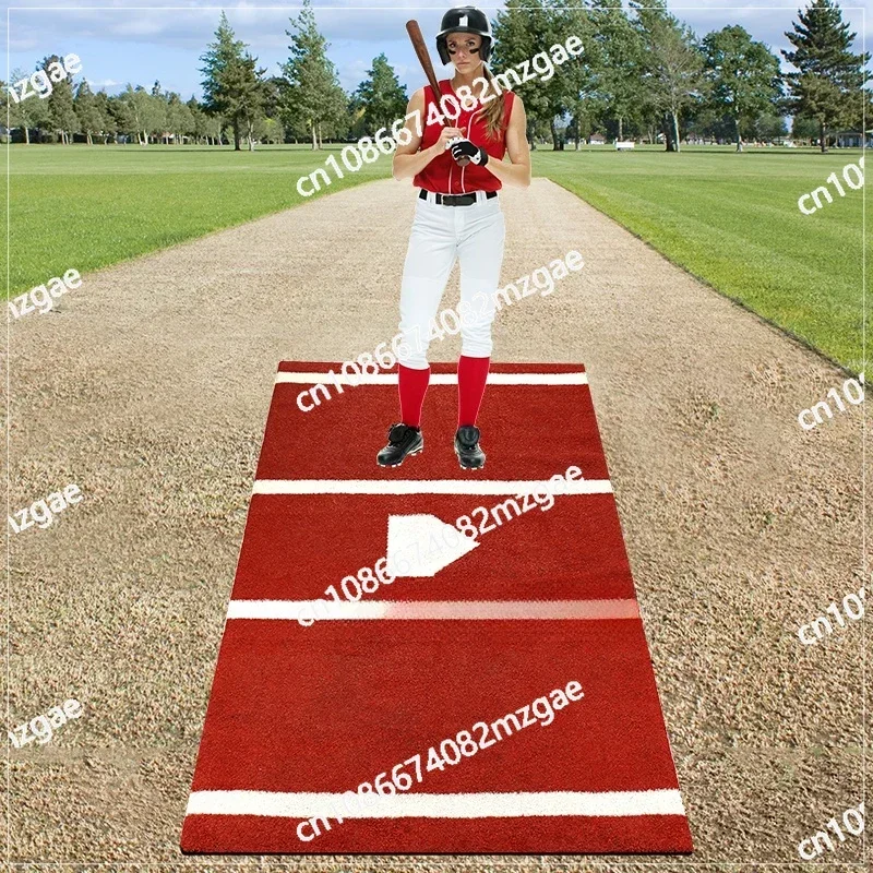 12' X 6' Baseball Turf Base Batter Baseball Home Plate Mat Baseball Softball Hitting Batting Mat Batter Stand Mat