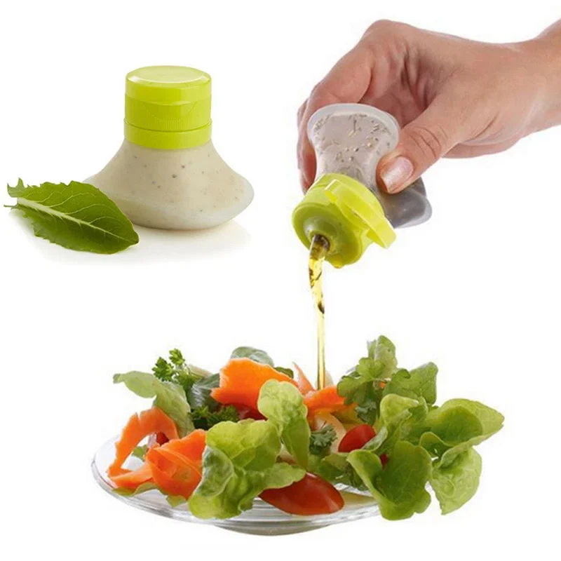Mini botella portátil para aderezo de ensalada, herramientas de cocina, botella de almacenamiento al aire libre