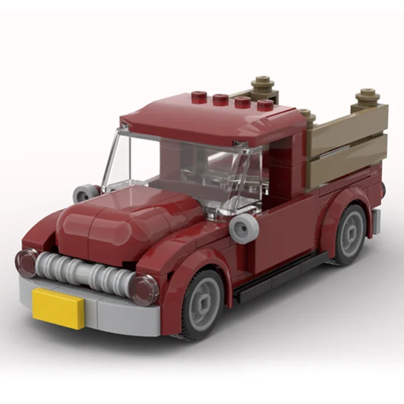 Technical Moc Bricks City Car Model 10290 Mini Classic Pickup Modular Building Blocks Gift Toys For Children DIY Sets Assembling