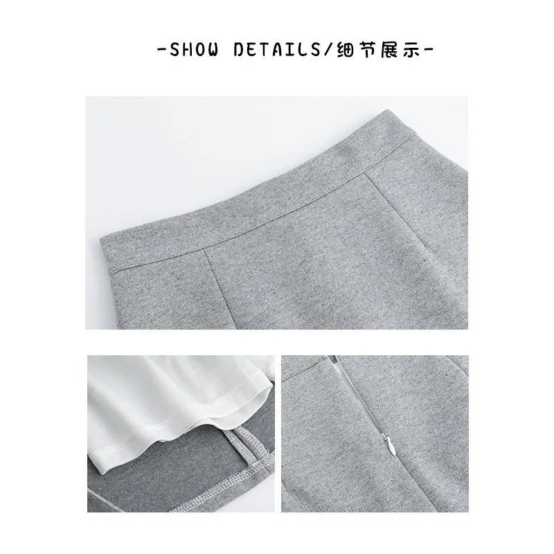 Women's Woolen Bodycon Skirt for Spring and Autumn2025New High Waist SlimmingaHalf Skirt for Petite Figures, Diagonal Striped Ho