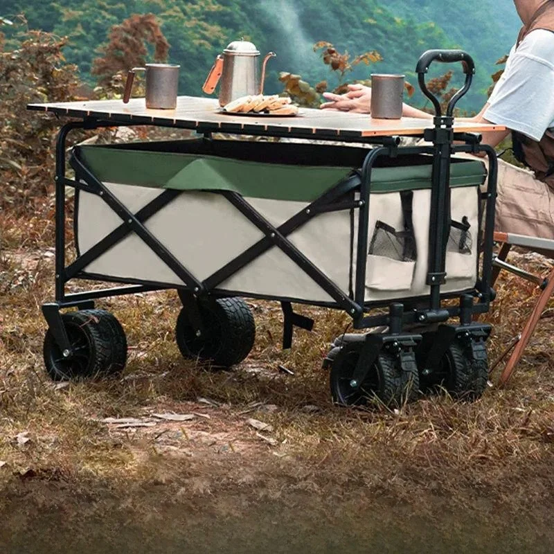 portable-outdoor-camping-car-hand-pulled-stacking-pushable-picnic-trailers-metal-material-mountain-scenery-suitable-brake-system