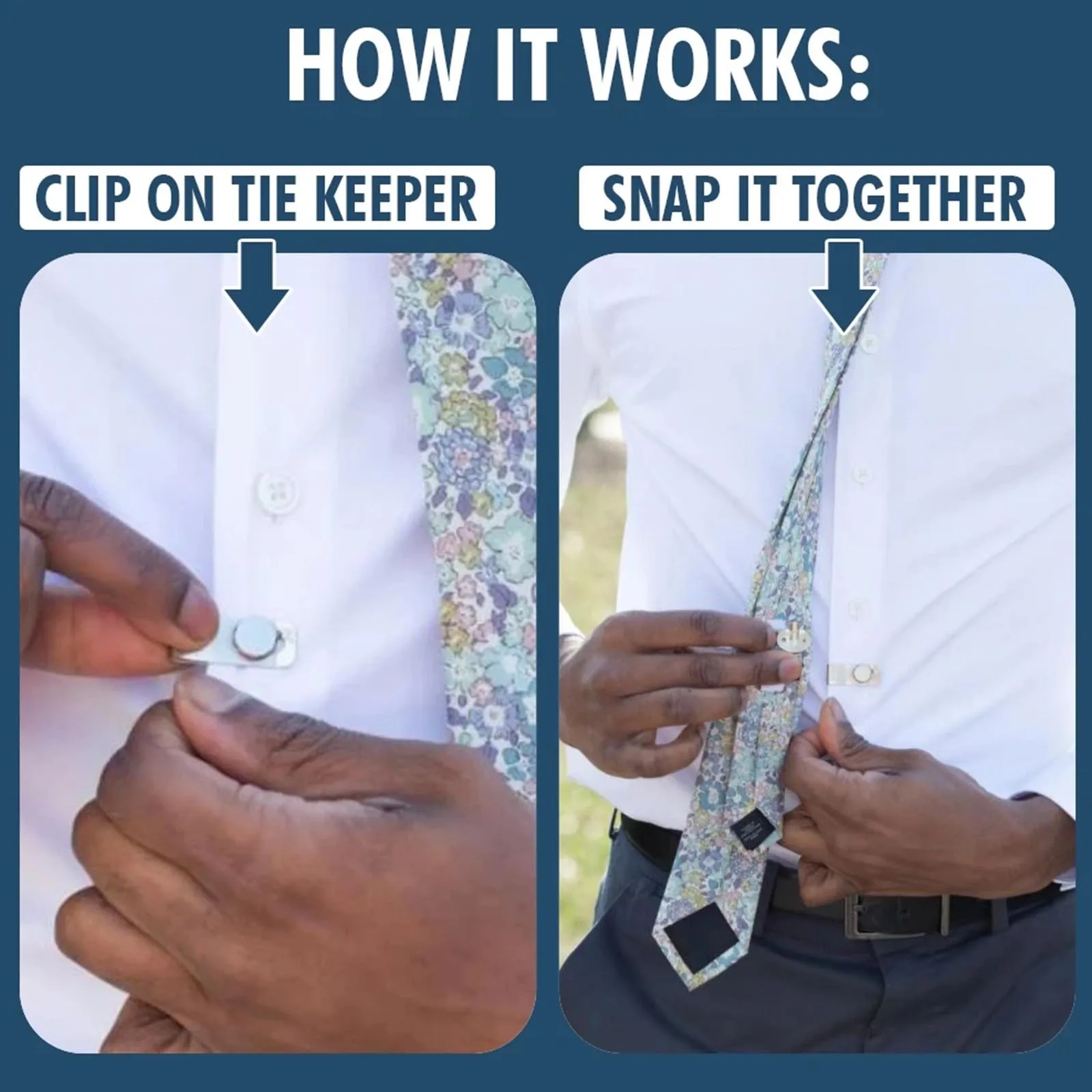 1Pc Tie Stay คลิปแม่เหล็กที่มองไม่เห็นสแตนเลส Anti-Wrinkle Cufflinks Anti-ลอยและ Anti-Swing tie ผู้ถือคลิป