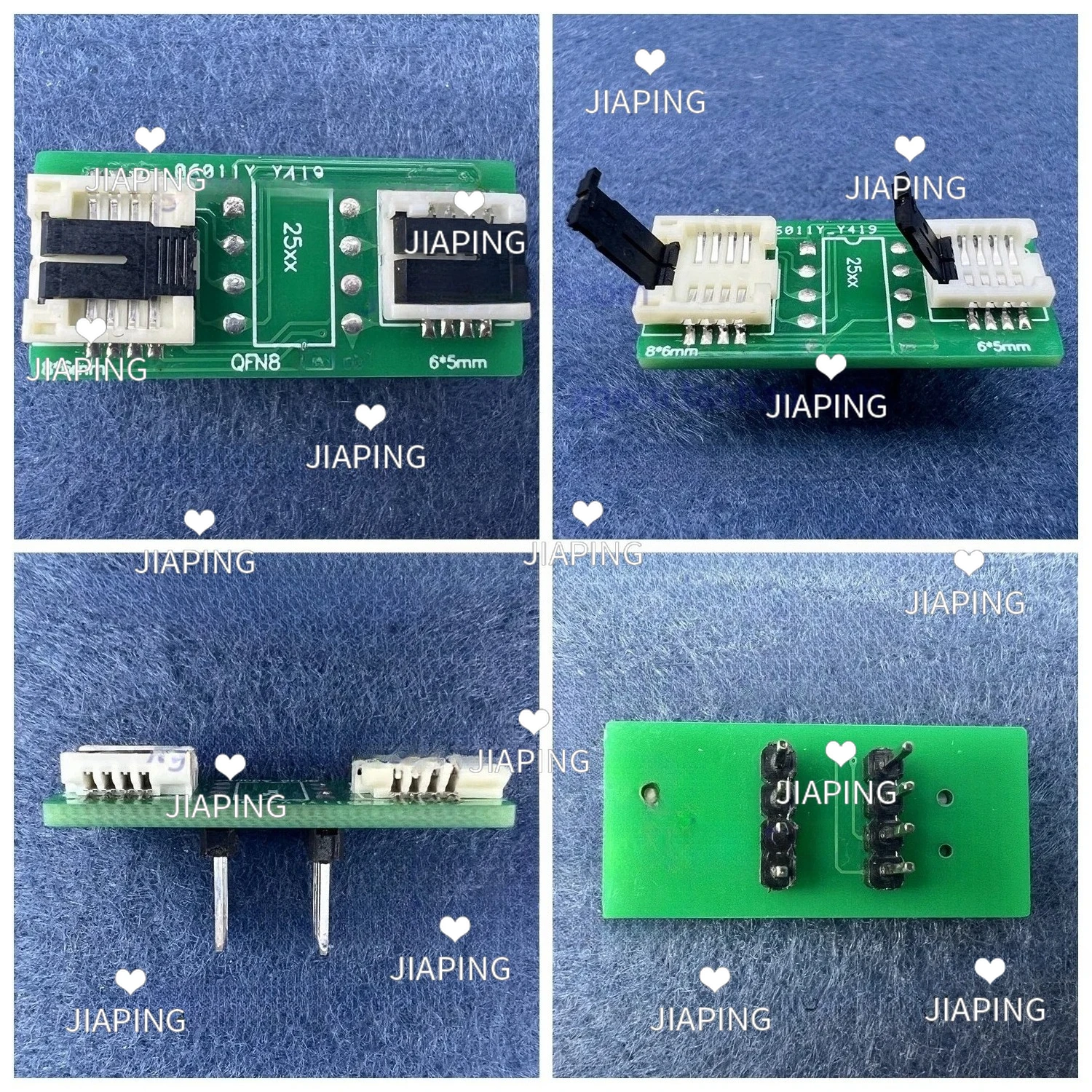 

Suitable for QFN8 WSON8 MLF8- DIP8 2-in-1 Adapter Burning Socket 6 x 5 and 8 x 6 Chips