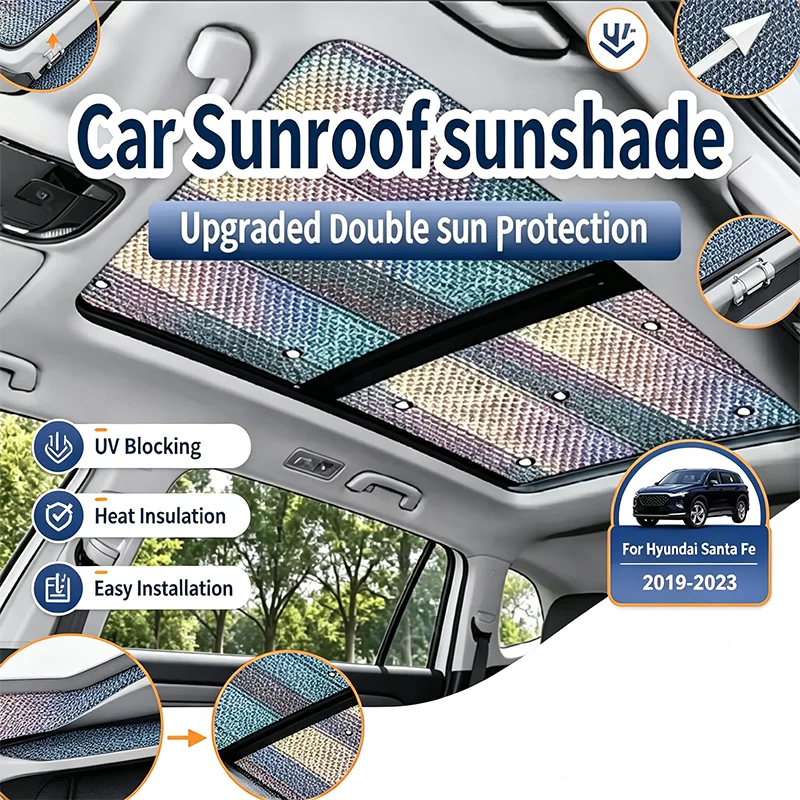 For Hyundai Santa Fe TM 2019-2023 Car Sunroof Sunshade Heat Insulation Sun Protection Cooling Accessories