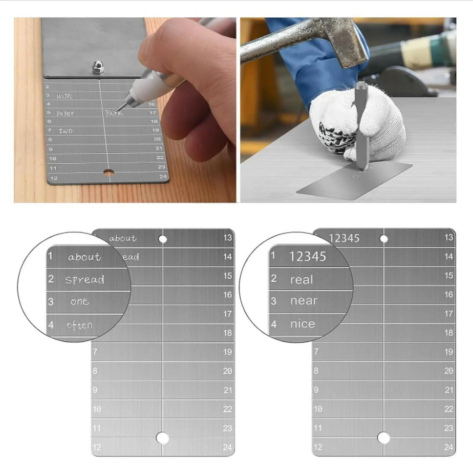 carteiras-de-criptomoeda-premium-2-pecas-durabilidade-portatil-para-hardware-backup-frio-placa-de-armazenamento-de-criptomoeda-com-caneta-de-marcacao