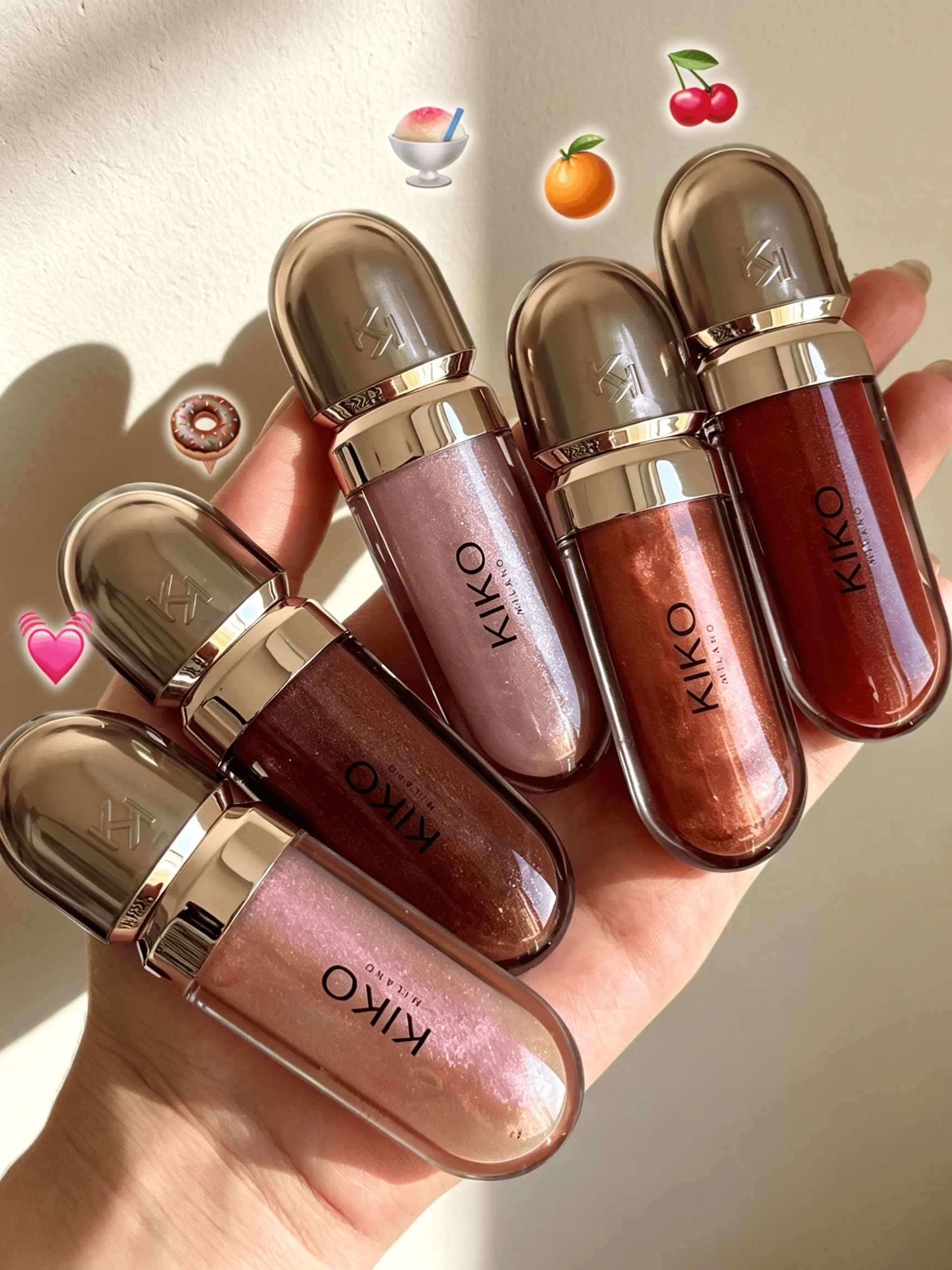 KIKO MILANO 3D Hydra Lipgloss Transparent Glass-Like Shine Nourishing Luster Liquid Lip Gloss Long-Lasting Plumping Lip Makeup