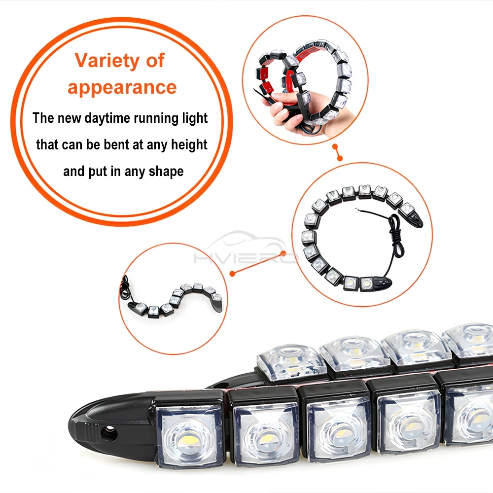 Рисунок 5 - гибкие дневные ходовые огни в виде змеи
