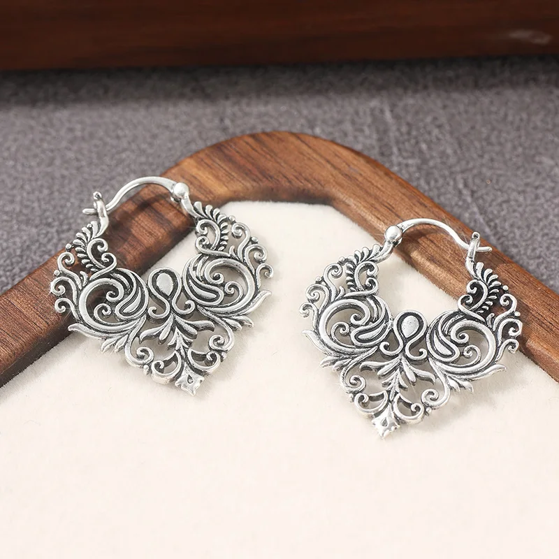 خمر البوهيمي متناظرة القرط مجوهرات القرط للنساء الكمال مجوهرات عيد الميلاد هدايا الذكرى السنوية لأحبائك #4