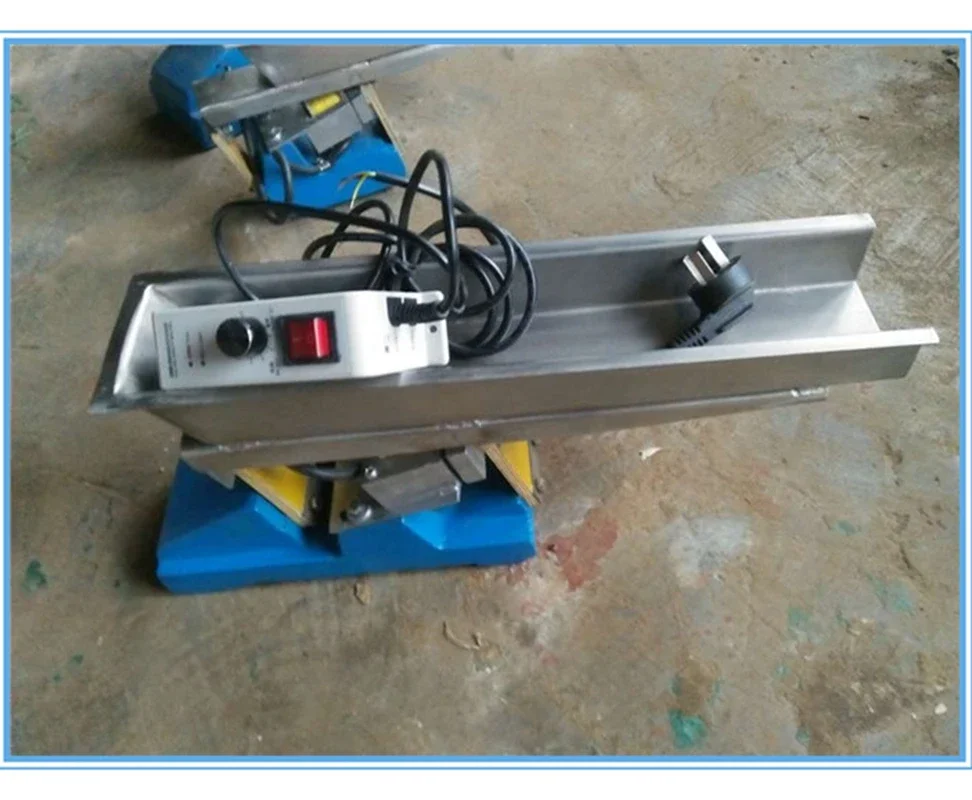 Small feeder GZV3 stainless steel electromagnetic vibrating feeder 20W processing capacity 1 ton vibration conveying machinery