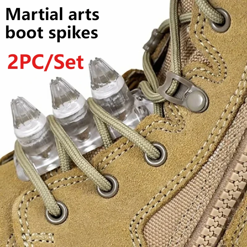 2PCS Tachuelas de seguridad para botas de combate y defensa personal, herramientas de supervivencia Kuba Kickz para artes marciales, accesorios de senderismo