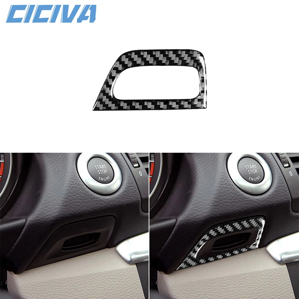 

For BMW 1 Series E81 E82 E87 E88 2008-2013 Carbon Fiber Instrument Keyhole Panel frame Cover Car inside Trim Accessories Sticker