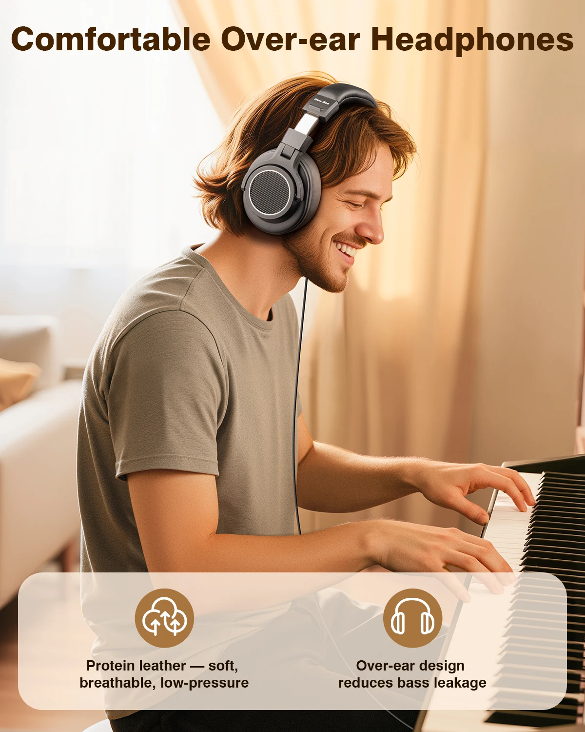 سماعات رأس جديدة سلكية احترافية Studio Pro 50 DJ مع ميكروفون فوق الأذن وشاشة استوديو عالية الدقة سماعة رأس للموسيقى