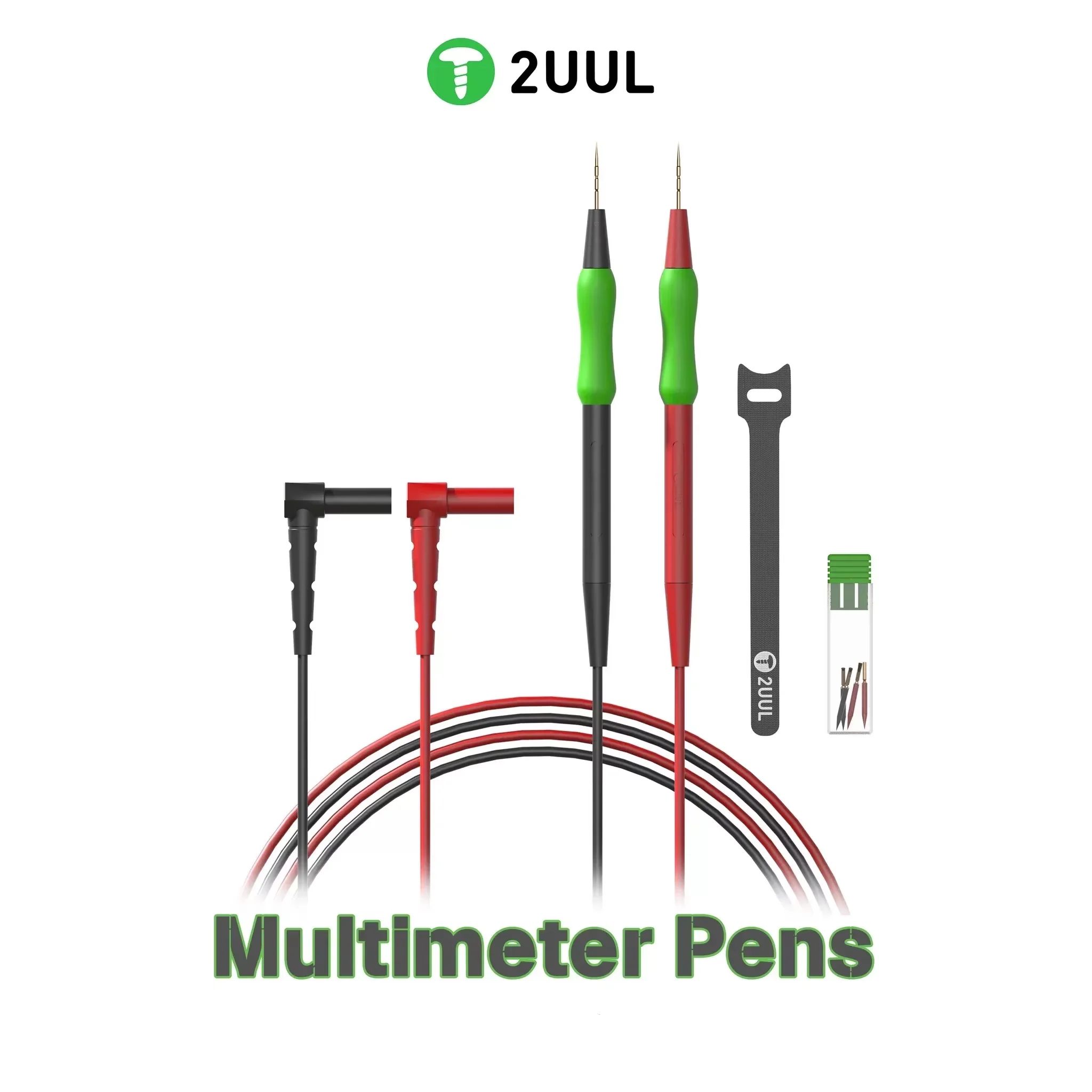 2UUL MT01 Universal Multimeter Pen Sharp and Multimeter Gold Plated Steel Needle Digital Multimeter Testing Probe